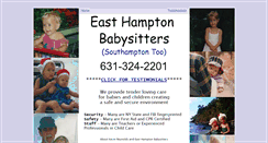 Desktop Screenshot of easthamptonbabysitters.com